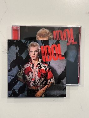Billy Idol SIGNED CD 40th Anniversary 2CD AUTOGRAPHED Insert NEW 2023 ~ In Stock